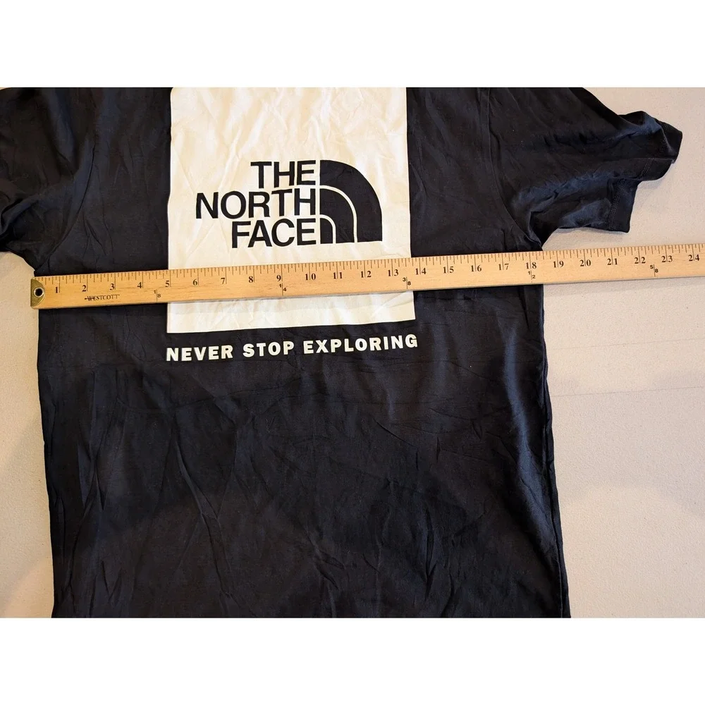 The North Face Mens Red Box Graphic T Shirt Black Small Never Stop Exploring